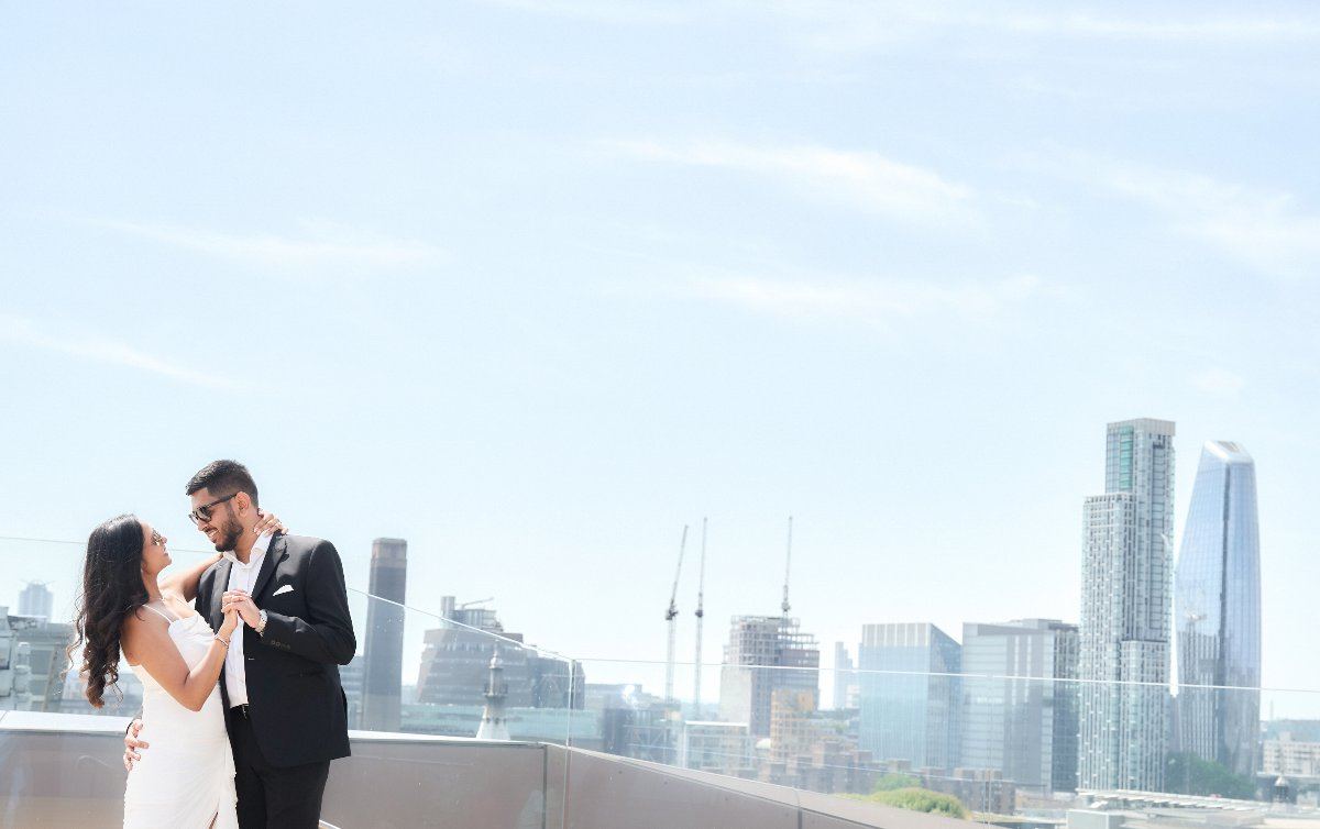 Valisha & Priyesh pre-wedding shoot at St Paul's Cathedral by Heston Photo